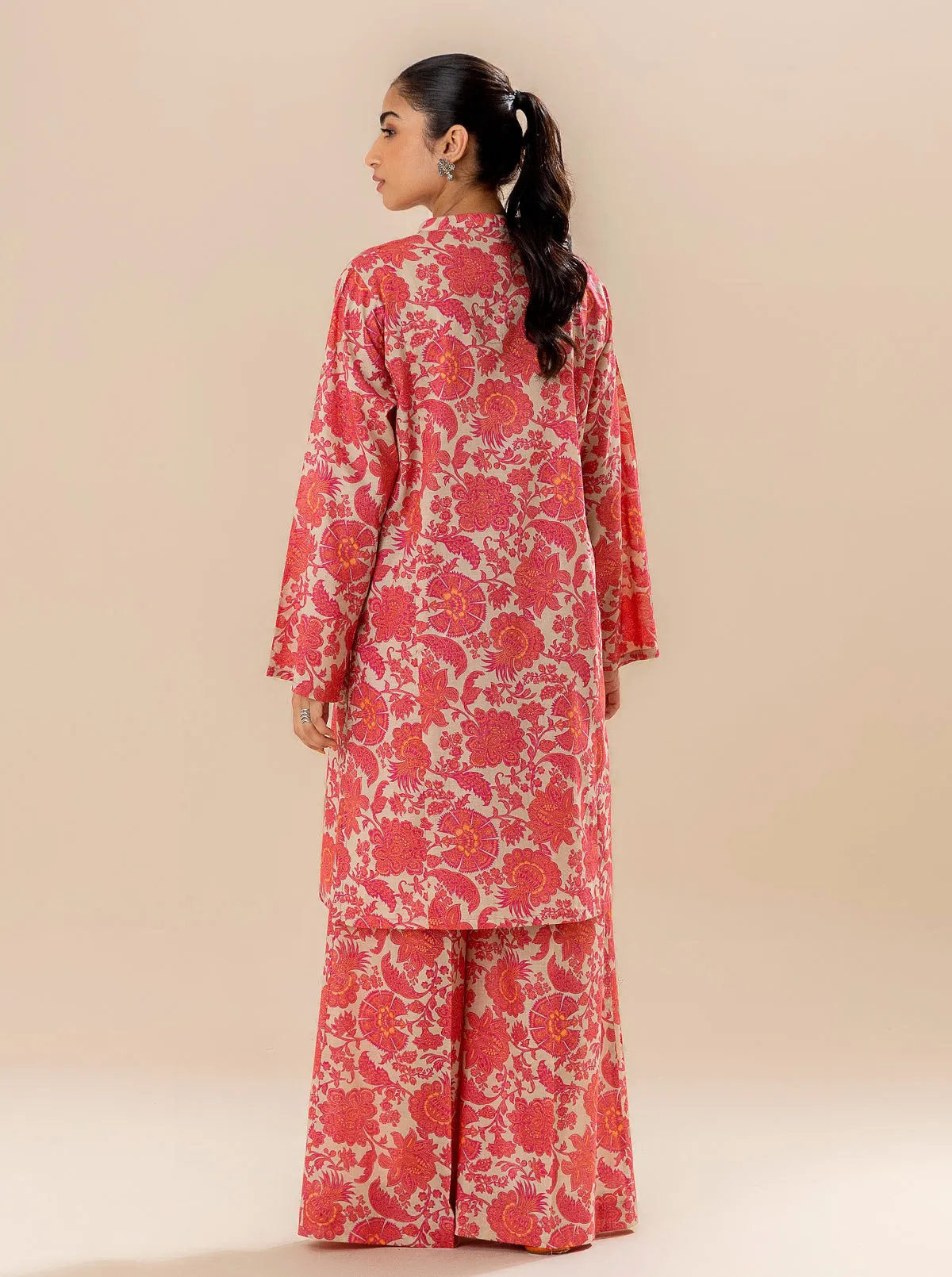 2 PIECE PRINTED LAWN -BLUSH GARDEN