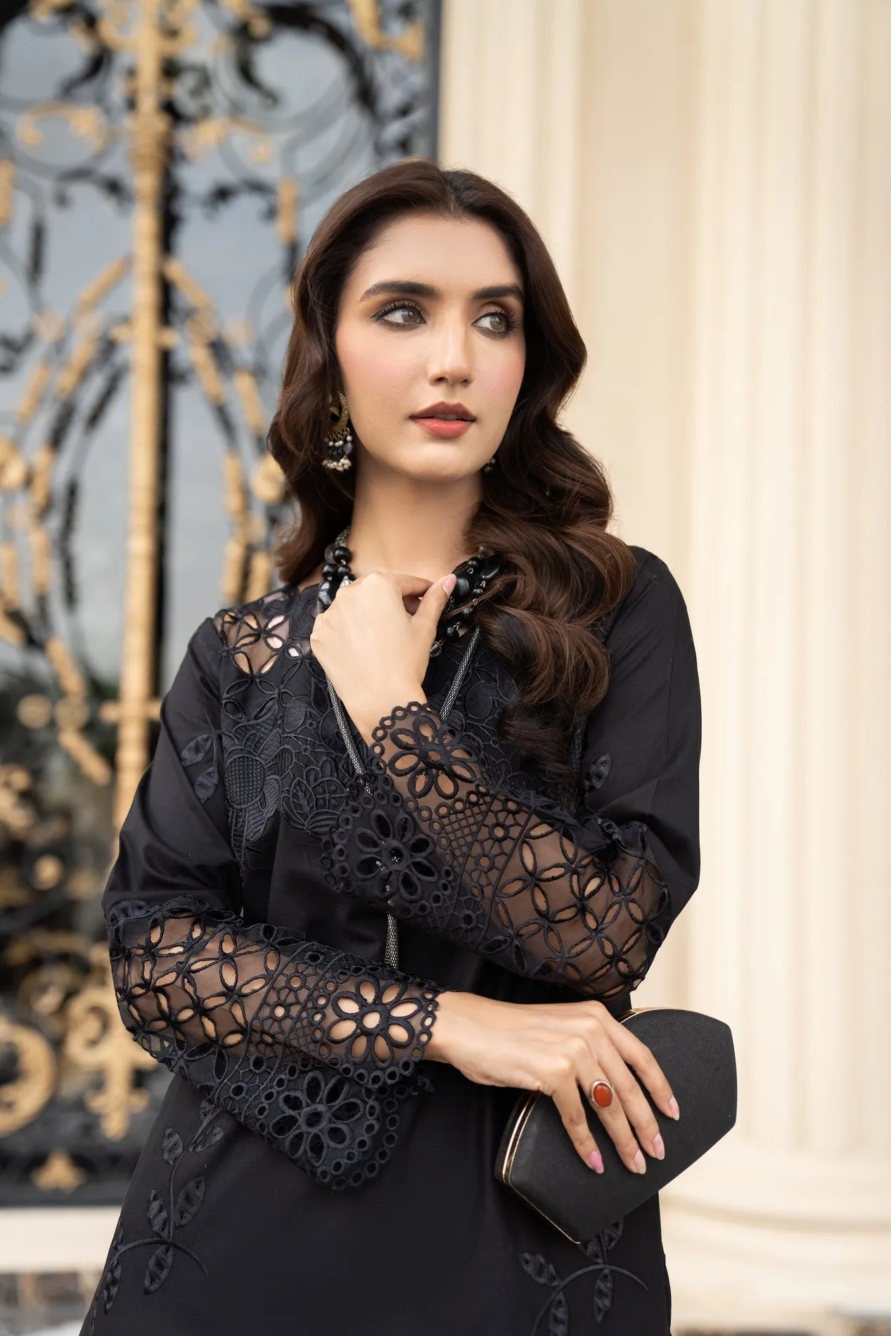2PC READY TO WEAR LUXURY DRESS BY ARWAH LA1