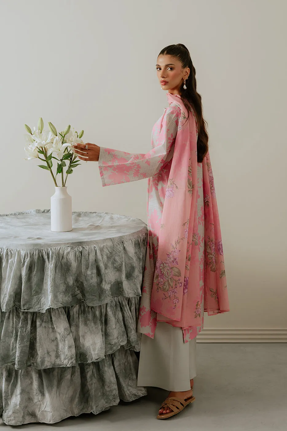 3 PIECE PRINTED LAWN-BLUSH BLOSSOM