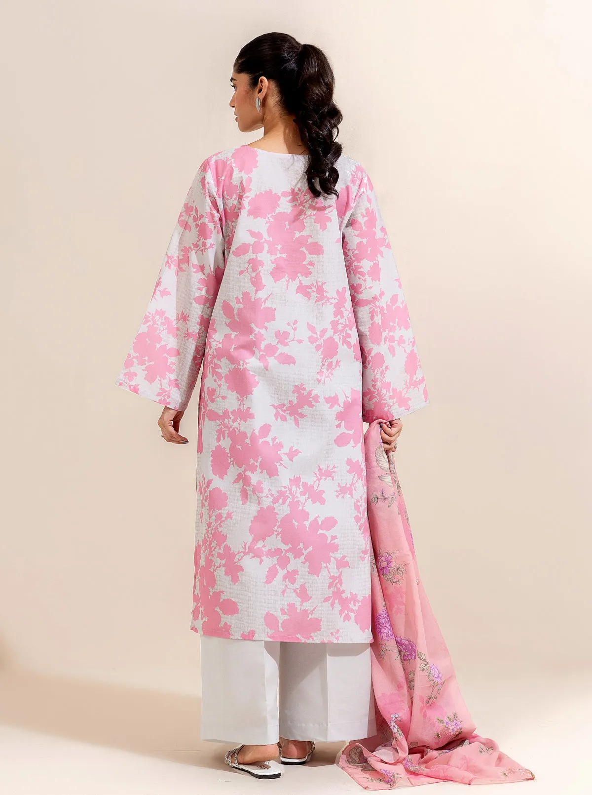 3 PIECE PRINTED LAWN-BLUSH BLOSSOM