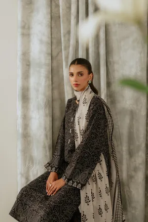 3 PIECE PRINTED LAWN-MYSTERY STITCH