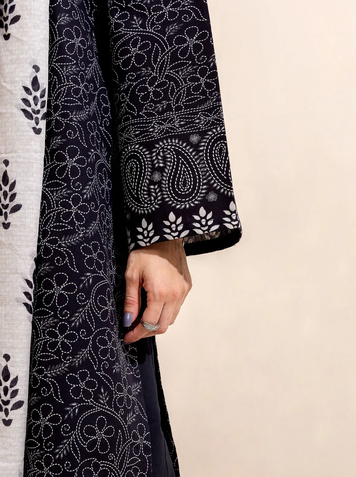 3 PIECE PRINTED LAWN-MYSTERY STITCH