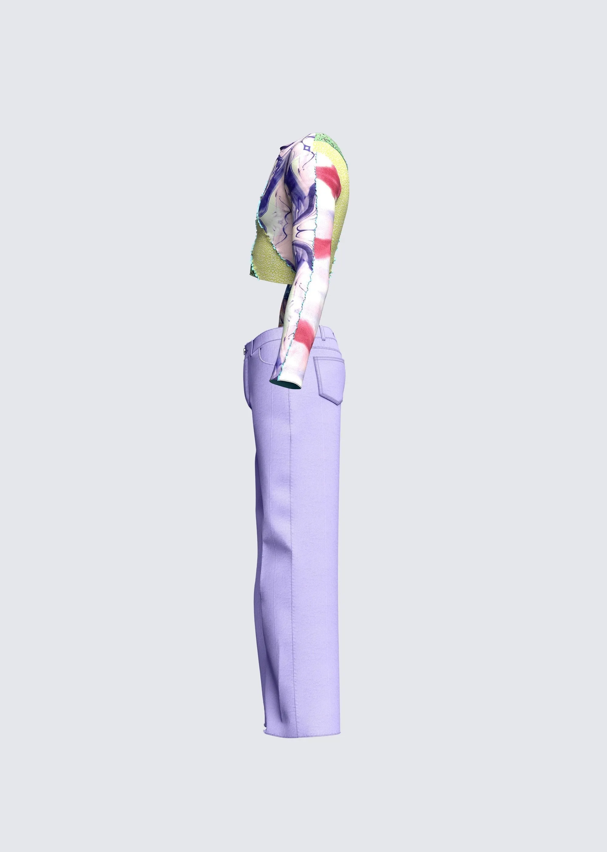 Aaron Purple Patchwork Set