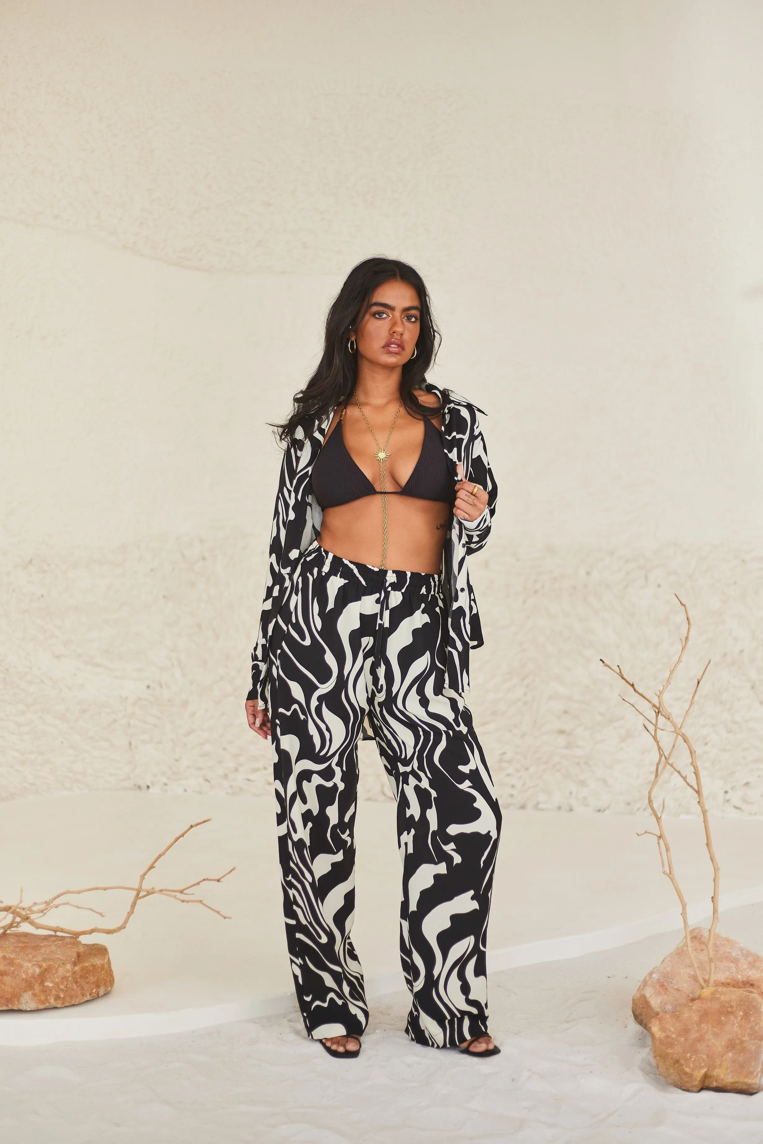 Abstract Printed Pants