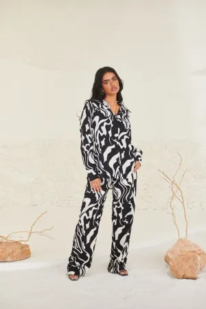 Abstract Printed Pants