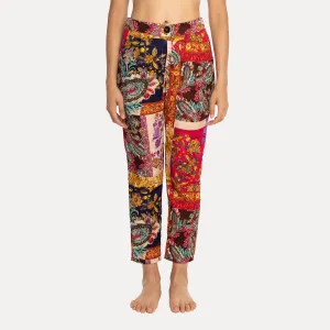 Astrid  Postcard Pant  Patchwork Print