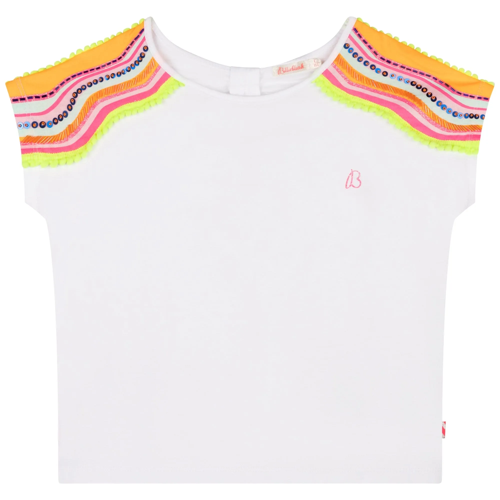 BILLIEBLUSH - Top & Fun Denim Short Set - White