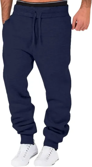 Cargo Pants for Men Relaxed Fit & Winter Pants for Men Drawstring Cargo Flat Front Straight Fit Pants Outdoor Sports