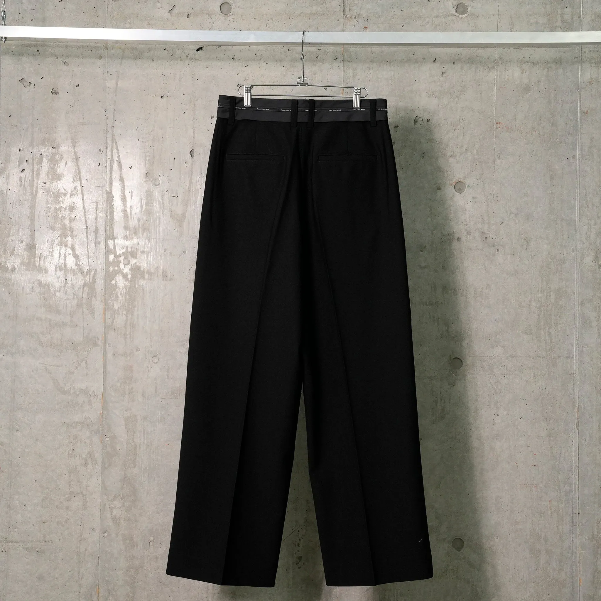 DECONSTRUCTED PATCHWORK TROUSERS / BLACK