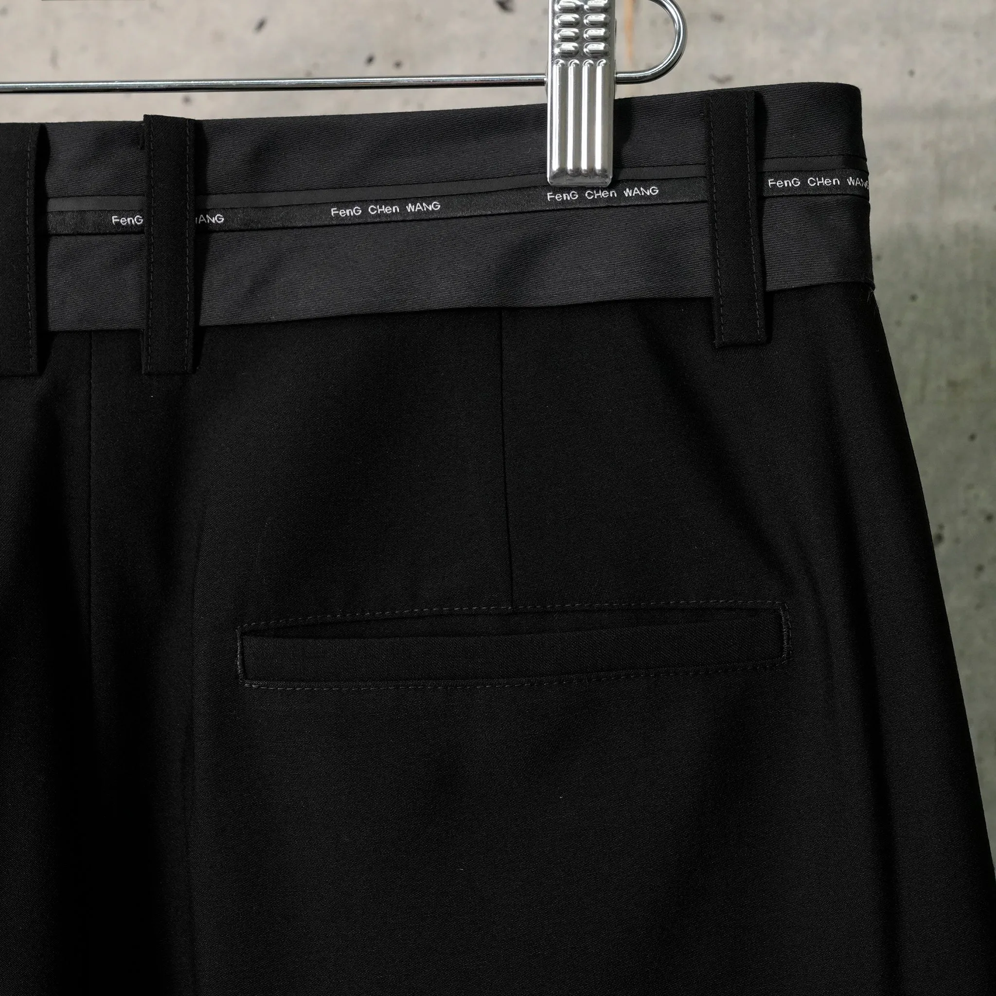 DECONSTRUCTED PATCHWORK TROUSERS / BLACK