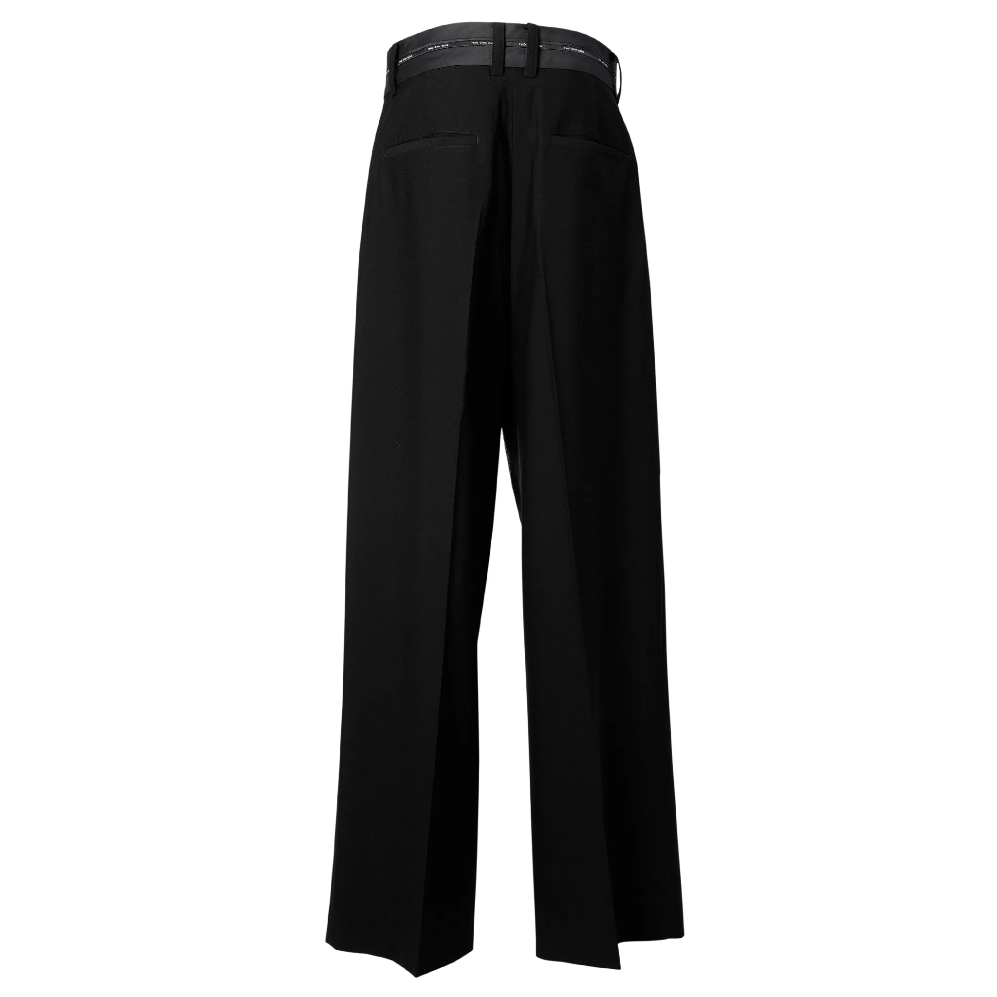 DECONSTRUCTED PATCHWORK TROUSERS / BLACK