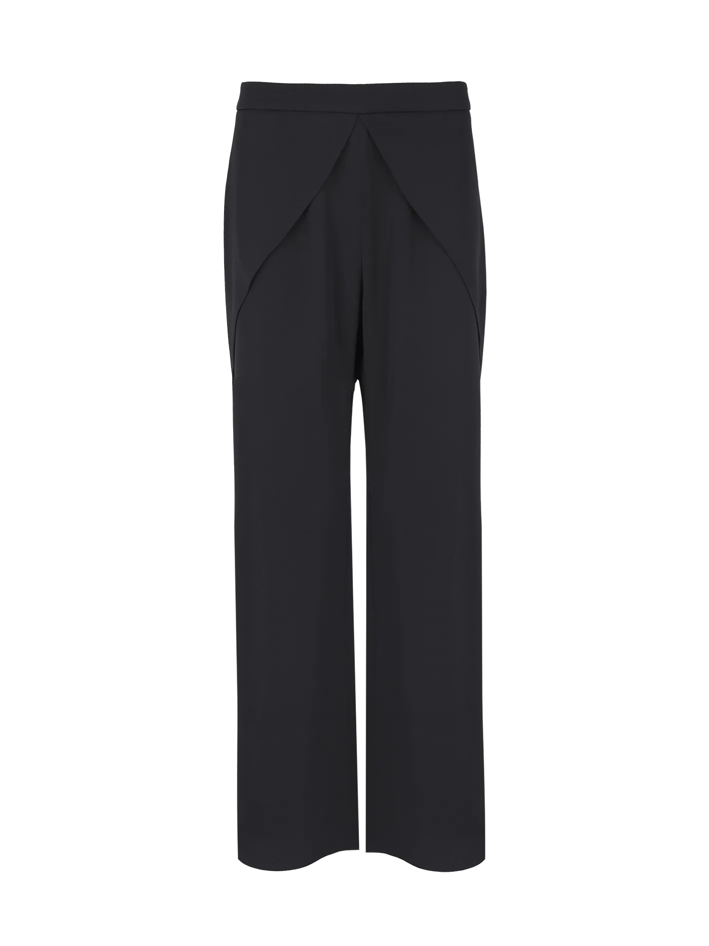 draped-detail cropped trousers