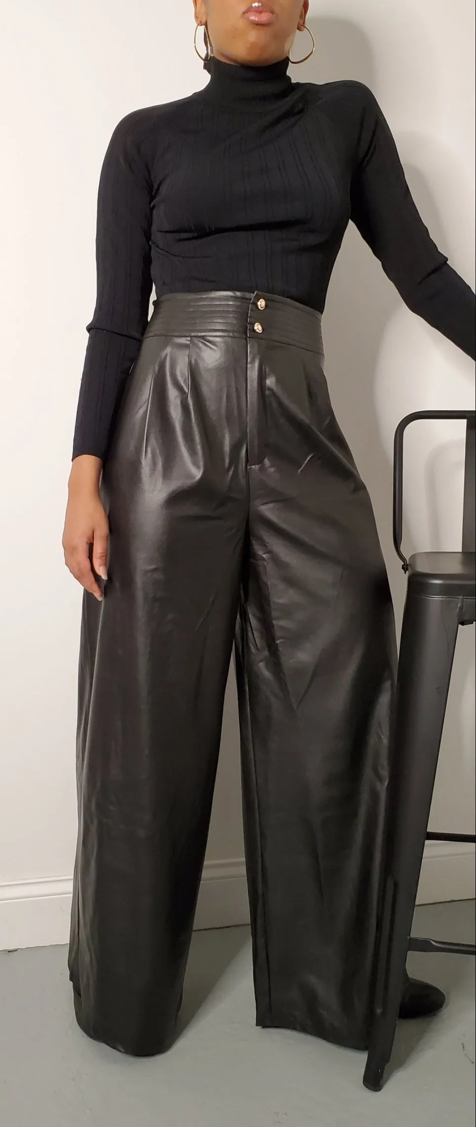 Faux Leather Pants