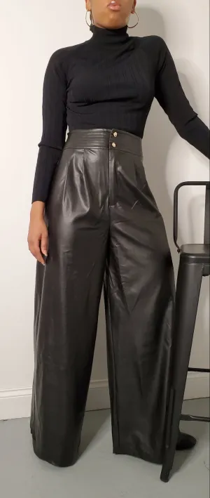Faux Leather Pants