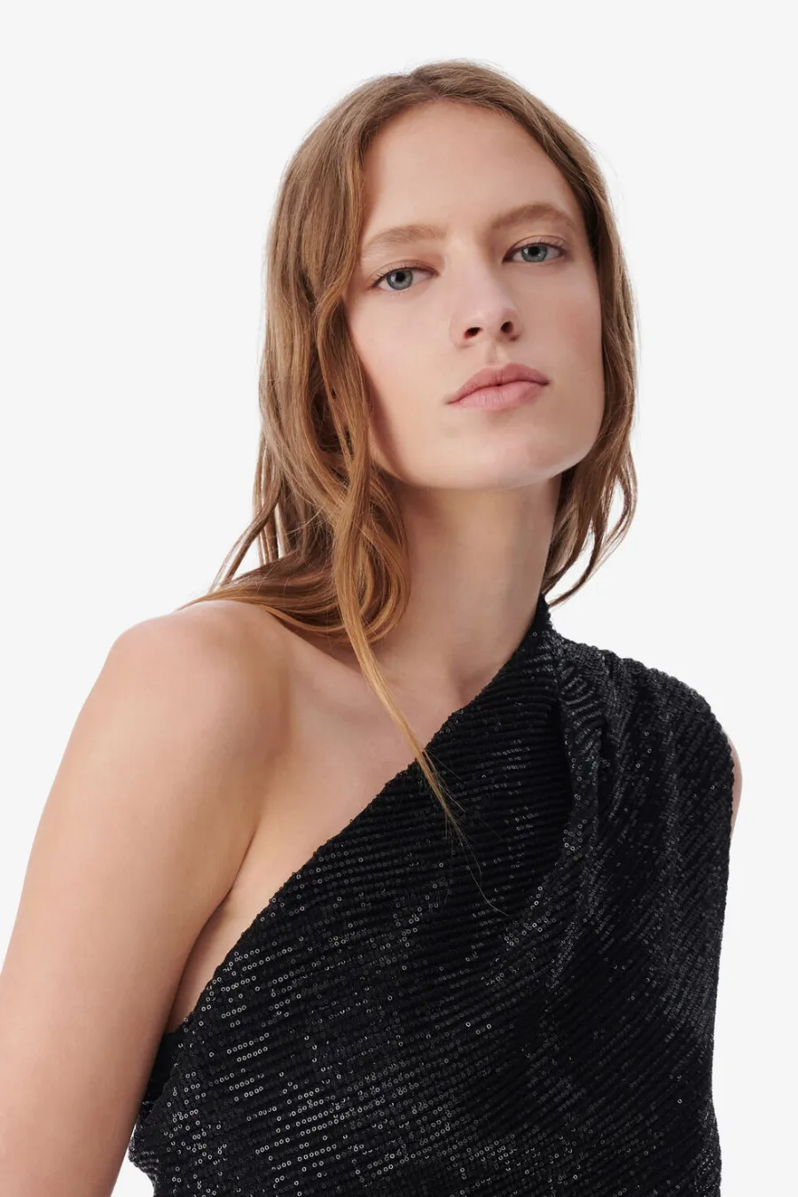 Haidi Sequined Dress Black