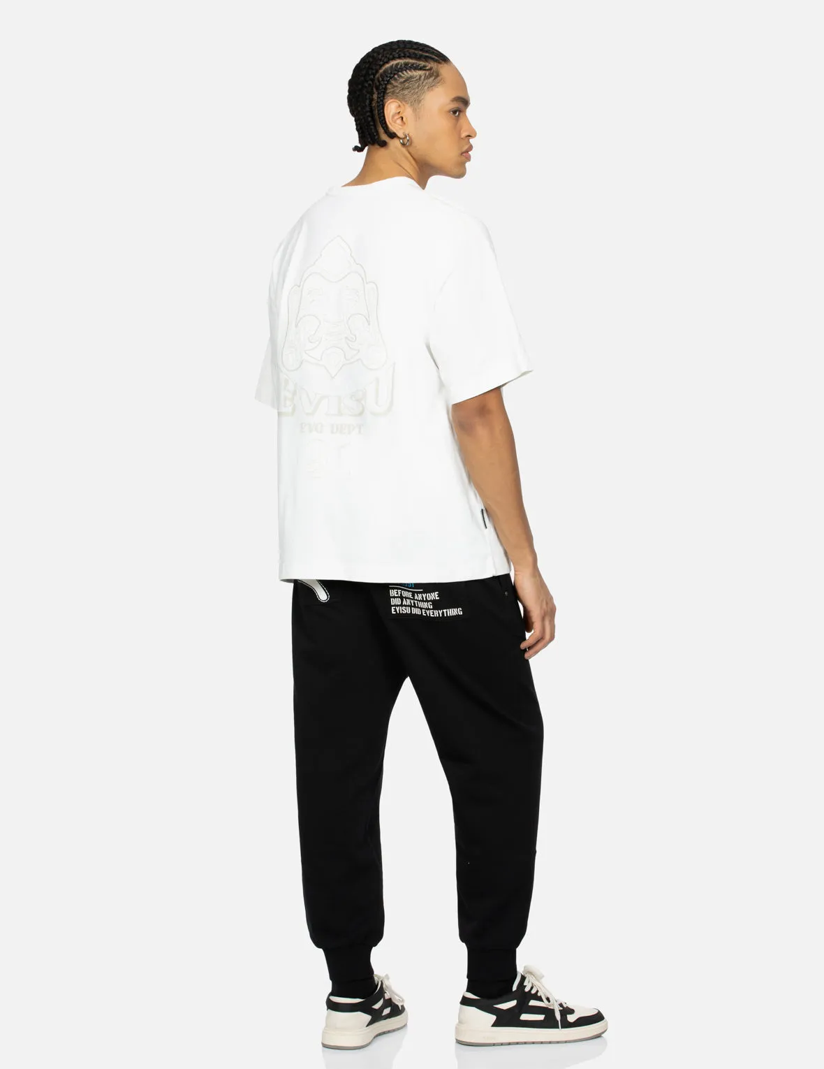 Hand Stitching Godhead Embroidery Loose Fit T-Shirt