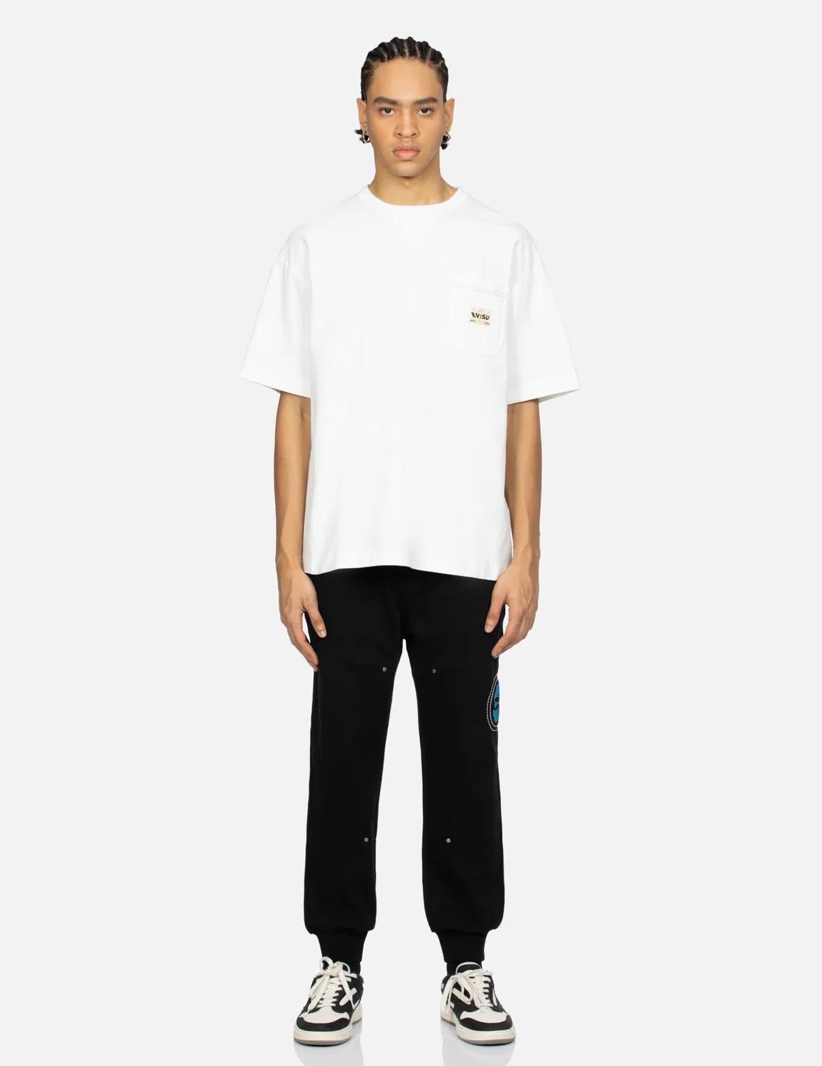 Hand Stitching Godhead Embroidery Loose Fit T-Shirt