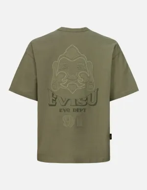 Hand Stitching Godhead Embroidery Loose Fit T-Shirt