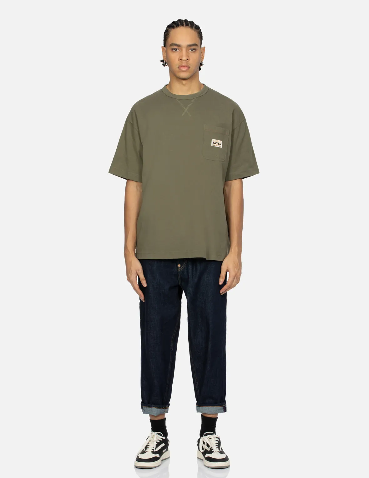 Hand Stitching Godhead Embroidery Loose Fit T-Shirt