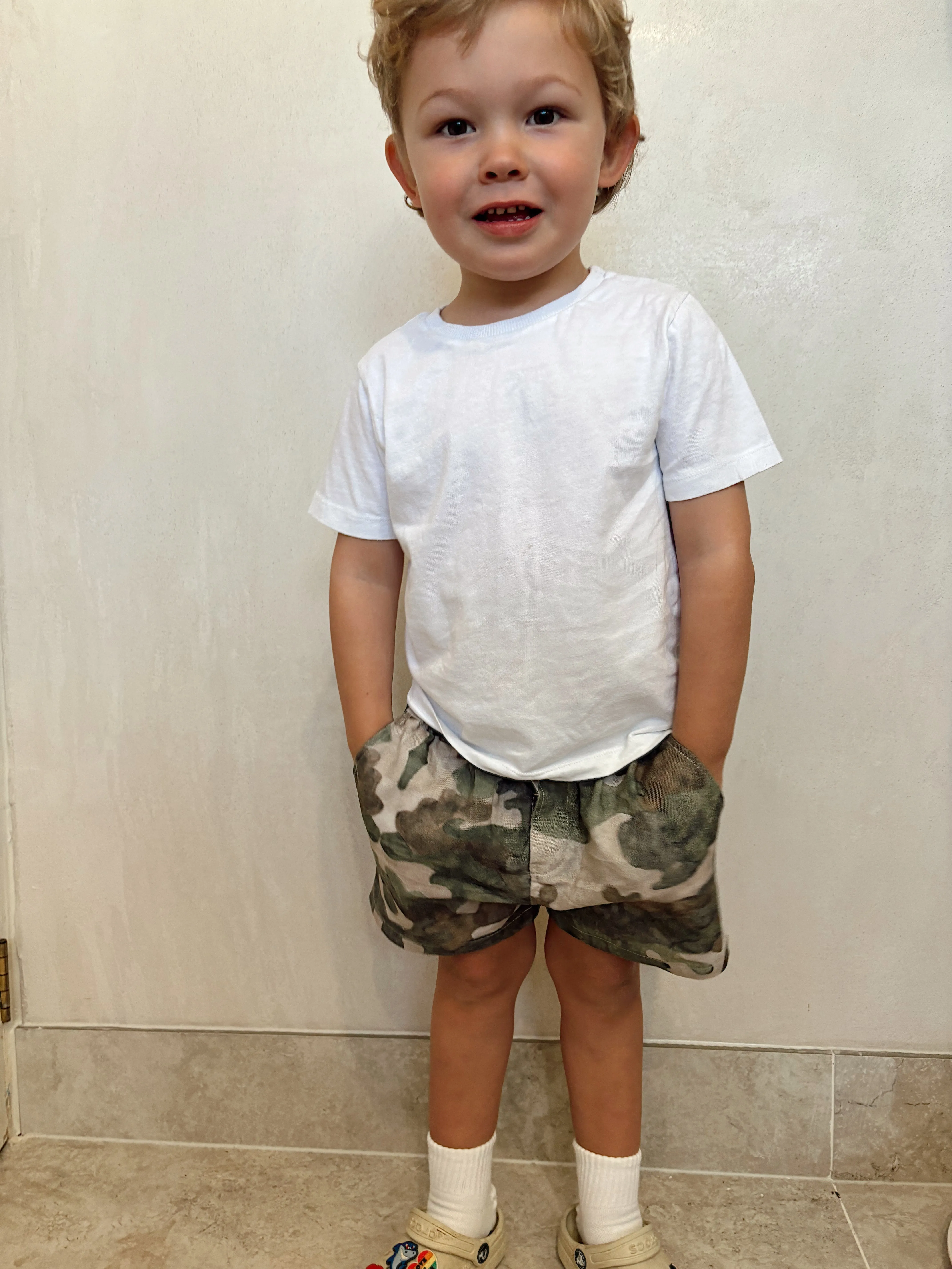 Max Shorts - Printed Linen