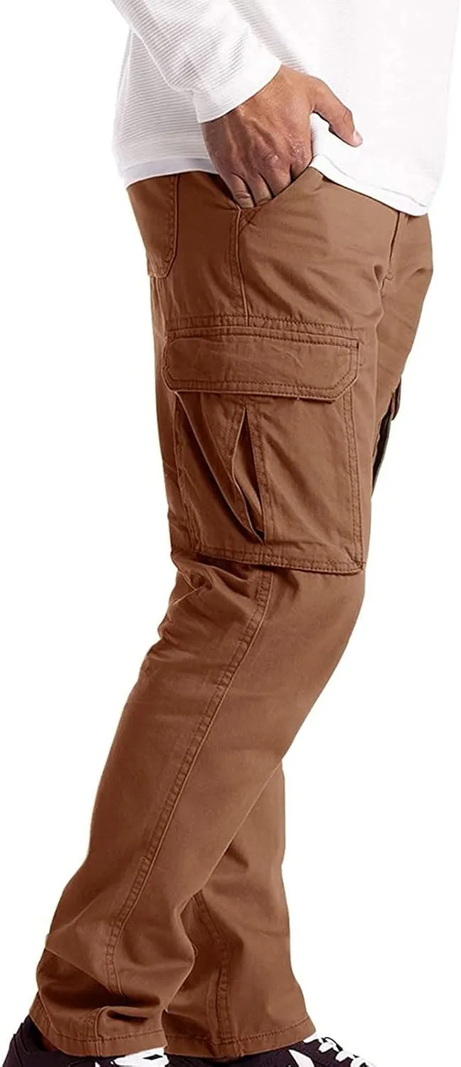 Men's Cargo Sweatpants Fashion Men's Sport Color Bandage Casual Loose Sweatpants Drawstring Pant Mens Sweatpants Mens