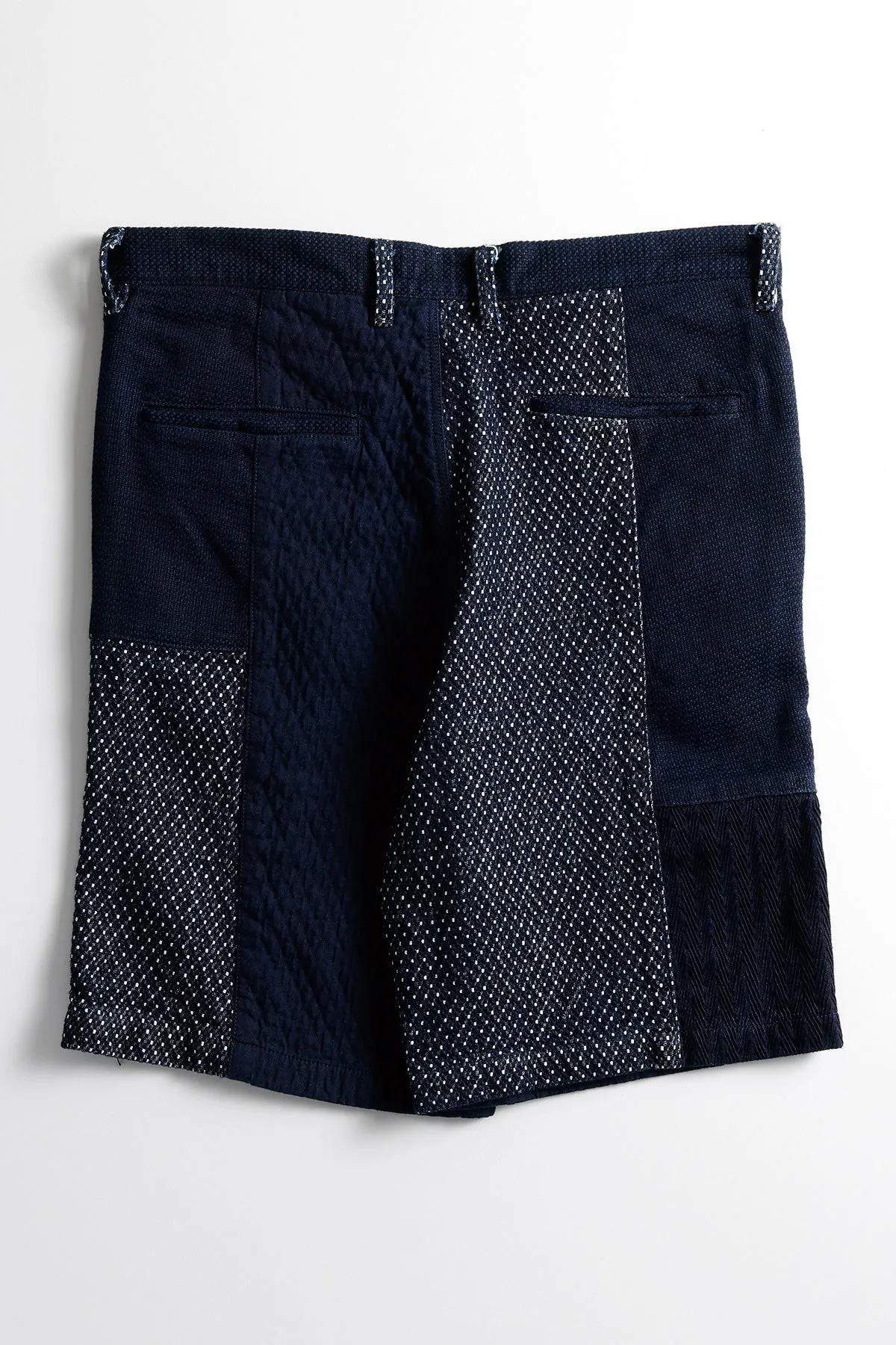 PATCHWORK SHORT PANTS RINSE