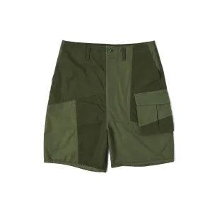 "KYOTO EXCLUSIVE" OHARIKO ARMY PATCHWORK SHORTS