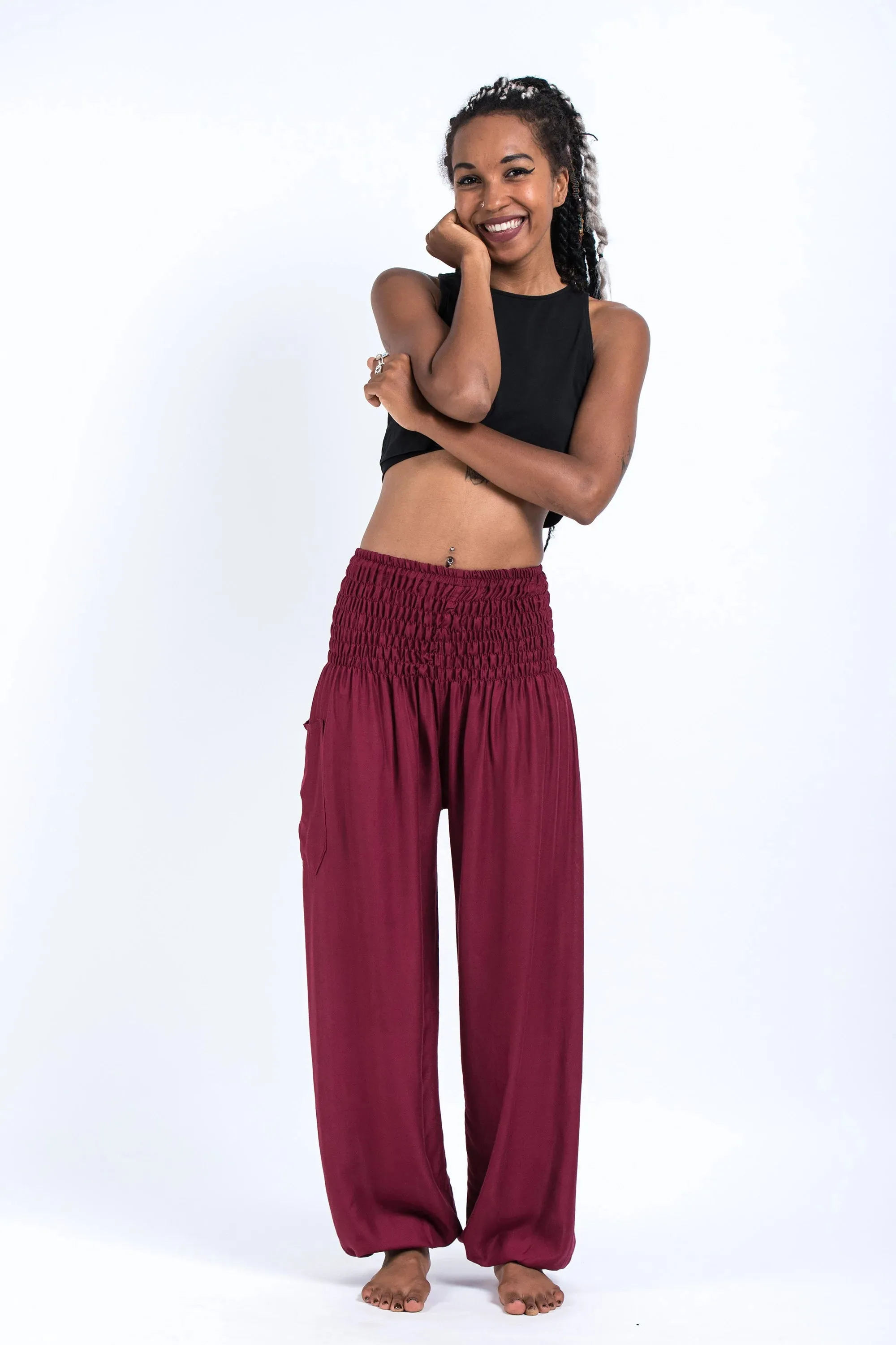 Solid Color Women's Harem Pants, Thailand