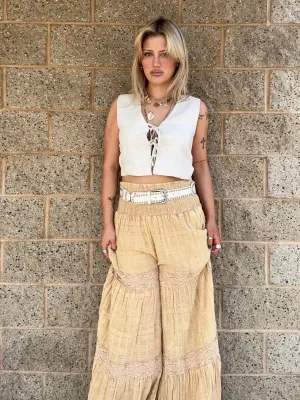 Zully crinkled boho pants
